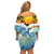 Aloha Hawaii Dolphins Family Matching Off Shoulder Short Dress and Hawaiian Shirt Heart Of The Ocean Tropical Summer Vibes LT14 - Polynesian Pride