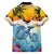 Aloha Hawaii Dolphins Family Matching Puletasi and Hawaiian Shirt Heart Of The Ocean Tropical Summer Vibes LT14 - Polynesian Pride