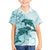 Polynesia Dolphins Family Matching Off Shoulder Short Dress and Hawaiian Shirt Valentine Day Floral Polynesian - Vintage Dark Cyan LT14 Son's Shirt Dark Cyan - Polynesian Pride