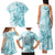 Polynesia Dolphins Family Matching Tank Maxi Dress and Hawaiian Shirt Valentine Day Floral Polynesian - Vintage Dark Cyan LT14 - Polynesian Pride