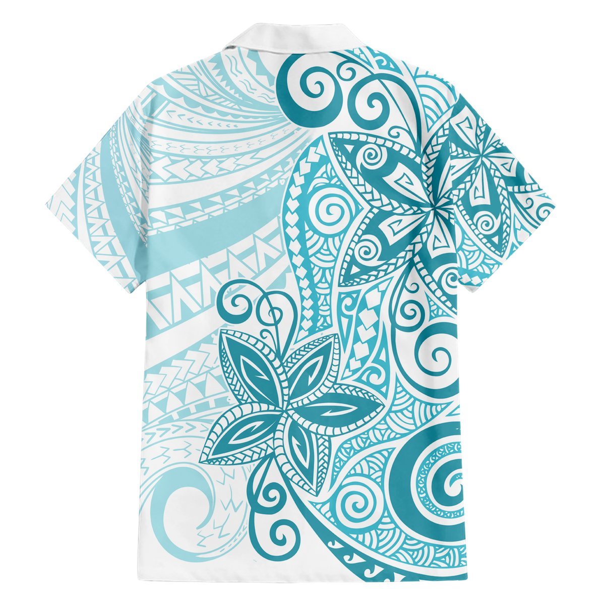 Polynesia Dolphins Hawaiian Shirt Valentine Day Floral Polynesian - Vintage Dark Cyan LT14 - Polynesian Pride
