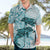 Polynesia Dolphins Hawaiian Shirt Valentine Day Floral Polynesian - Vintage Dark Cyan LT14 - Polynesian Pride