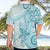 Polynesia Dolphins Hawaiian Shirt Valentine Day Floral Polynesian - Vintage Dark Cyan LT14 - Polynesian Pride