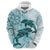 Polynesia Dolphins Hoodie Valentine Day Floral Polynesian - Vintage Dark Cyan LT14 - Polynesian Pride