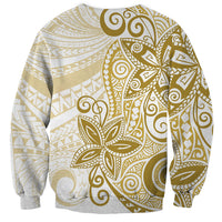 Polynesia Dolphins Sweatshirt Valentine Day Floral Polynesian - Vintage Brown LT14 - Polynesian Pride