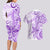 Polynesia Dolphins Couples Matching Long Sleeve Bodycon Dress and Hawaiian Shirt Valentine Day Floral Polynesian - Vintage Purple LT14 - Polynesian Pride