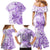 Polynesia Dolphins Family Matching Mermaid Dress and Hawaiian Shirt Valentine Day Floral Polynesian - Vintage Purple LT14 - Polynesian Pride