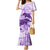 Polynesia Dolphins Family Matching Mermaid Dress and Hawaiian Shirt Valentine Day Floral Polynesian - Vintage Purple LT14 Mom's Dress Purple - Polynesian Pride