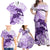 Polynesia Dolphins Family Matching Off Shoulder Maxi Dress and Hawaiian Shirt Valentine Day Floral Polynesian - Vintage Purple LT14 - Polynesian Pride