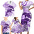 Polynesia Dolphins Family Matching Short Sleeve Bodycon Dress and Hawaiian Shirt Valentine Day Floral Polynesian - Vintage Purple LT14 - Polynesian Pride