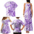 Polynesia Dolphins Family Matching Tank Maxi Dress and Hawaiian Shirt Valentine Day Floral Polynesian - Vintage Purple LT14 - Polynesian Pride