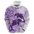 Polynesia Dolphins Hoodie Valentine Day Floral Polynesian - Vintage Purple LT14 - Polynesian Pride