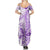 Polynesia Dolphins Summer Maxi Dress Valentine Day Floral Polynesian - Vintage Purple LT14 - Polynesian Pride