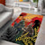 New Zealand and Australia ANZAC Day Area Rug Sliver Fern Kakapo With Golden Wattle Kangaroo