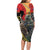 New Zealand and Australia ANZAC Day Family Matching Long Sleeve Bodycon Dress and Hawaiian Shirt Sliver Fern Kakapo With Golden Wattle Kangaroo