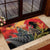 New Zealand and Australia ANZAC Day Rubber Doormat Sliver Fern Kakapo With Golden Wattle Kangaroo