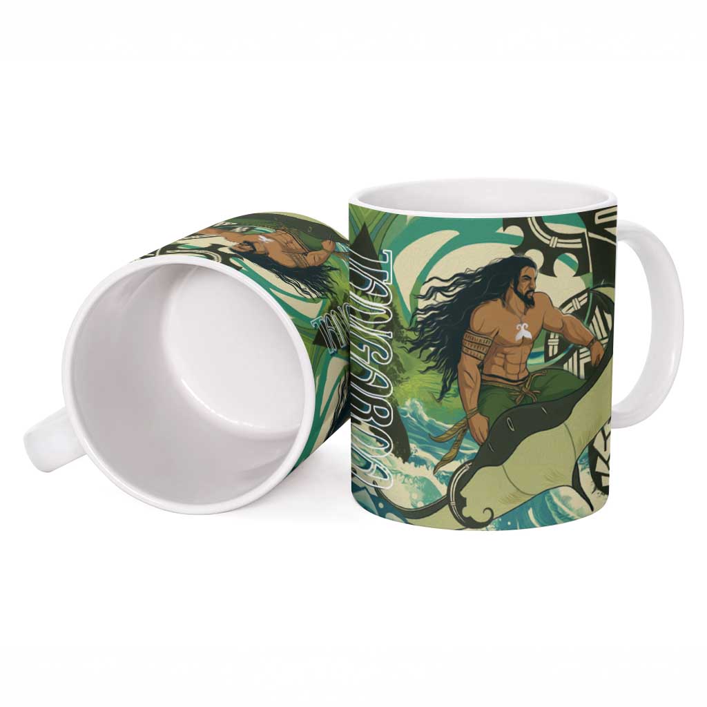 Aotearoa Tangaroa Atua Ceramic Mug New Zealand God Of The Ocean LT14 - Polynesian Pride
