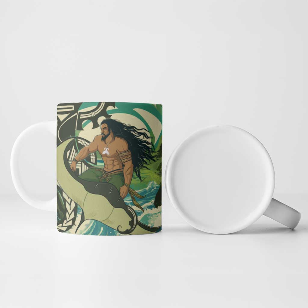 Aotearoa Tangaroa Atua Ceramic Mug New Zealand God Of The Ocean LT14 - Polynesian Pride