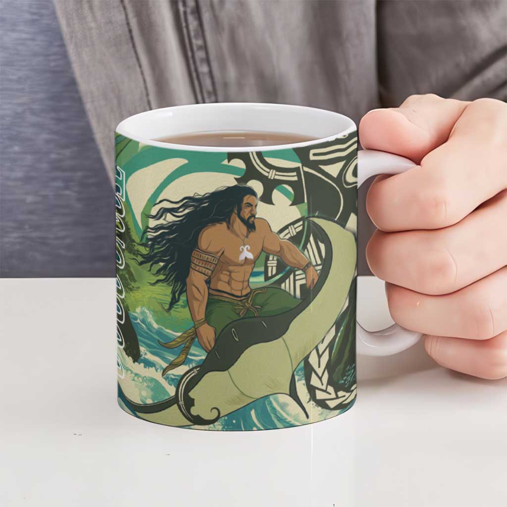 Aotearoa Tangaroa Atua Ceramic Mug New Zealand God Of The Ocean LT14 - Polynesian Pride