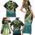 Aotearoa Tangaroa Atua Family Matching Short Sleeve Bodycon Dress and Hawaiian Shirt New Zealand God Of The Ocean