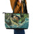 Aotearoa Tangaroa Atua Leather Tote Bag New Zealand God Of The Ocean