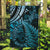 New Zealand Lizard Garden Flag Silver Fern Aotearoa Maori Blue Version