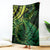 New Zealand Lizard Blanket Silver Fern Aotearoa Maori Green Version