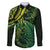 New Zealand Lizard Family Matching Long Sleeve Bodycon Dress and Hawaiian Shirt Silver Fern Aotearoa Maori Green Version