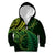 New Zealand Lizard Kid Hoodie Silver Fern Aotearoa Maori Green Version