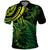 New Zealand Lizard Polo Shirt Silver Fern Aotearoa Maori Green Version