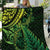 New Zealand Lizard Quilt Silver Fern Aotearoa Maori Green Version