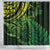 New Zealand Lizard Shower Curtain Silver Fern Aotearoa Maori Green Version