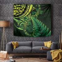 New Zealand Lizard Tapestry Silver Fern Aotearoa Maori Green Version LT14 - Polynesian Pride