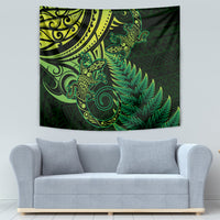 New Zealand Lizard Tapestry Silver Fern Aotearoa Maori Green Version LT14 - Polynesian Pride