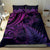 New Zealand Lizard Bedding Set Silver Fern Aotearoa Maori Purple Version