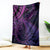 New Zealand Lizard Blanket Silver Fern Aotearoa Maori Purple Version