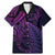 New Zealand Lizard Family Matching Mermaid Dress and Hawaiian Shirt Silver Fern Aotearoa Maori Purple Version