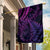 New Zealand Lizard Garden Flag Silver Fern Aotearoa Maori Purple Version