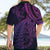 New Zealand Lizard Hawaiian Shirt Silver Fern Aotearoa Maori Purple Version