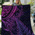 New Zealand Lizard Quilt Silver Fern Aotearoa Maori Purple Version