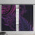 New Zealand Lizard Window Curtain Silver Fern Aotearoa Maori Purple Version