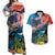 Personalised United States And New Zealand Couples Matching Off Shoulder Maxi Dress and Hawaiian Shirt USA Eagle With Kowhai Aotearoa Tui Bird