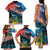 Personalised United States And New Zealand Family Matching Tank Maxi Dress and Hawaiian Shirt USA Eagle With Kowhai Aotearoa Tui Bird