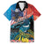 Personalised United States And New Zealand Hawaiian Shirt USA Eagle With Kowhai Aotearoa Tui Bird