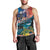 Personalised United States And New Zealand Men Tank Top USA Eagle With Kowhai Aotearoa Tui Bird