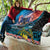 Personalised United States And New Zealand Quilt USA Eagle With Kowhai Aotearoa Tui Bird