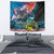 Personalised United States And New Zealand Tapestry USA Eagle With Kowhai Aotearoa Tui Bird