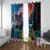 Personalised United States And New Zealand Window Curtain USA Eagle With Kowhai Aotearoa Tui Bird