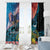 Personalised United States And New Zealand Window Curtain USA Eagle With Kowhai Aotearoa Tui Bird