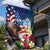 Personalised United States And Guam Garden Flag USA Eagle With Guahan Seal Tropical Vibes